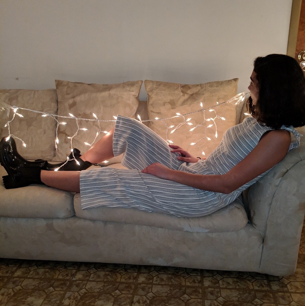 Zara stripped jumpsuit